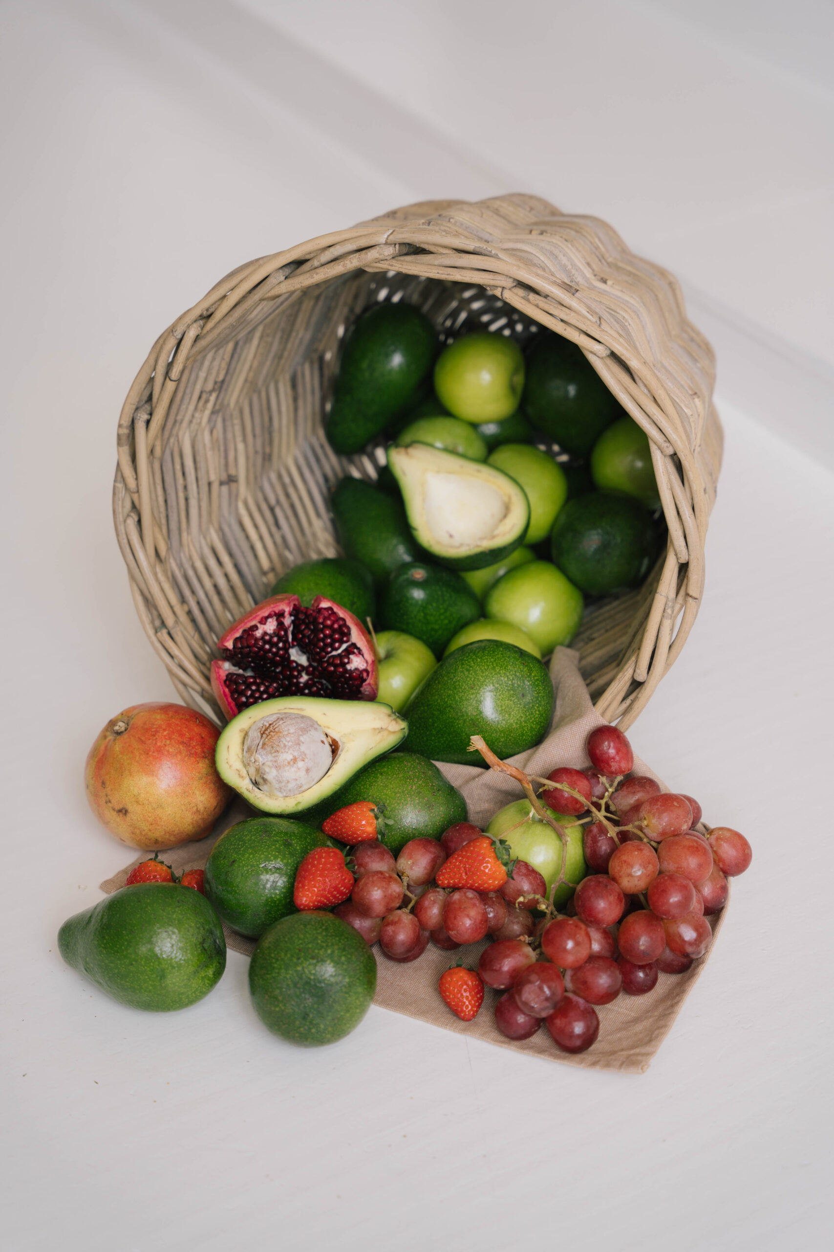 Een tropische ontbijt foto met allerlei exotisch fruit.