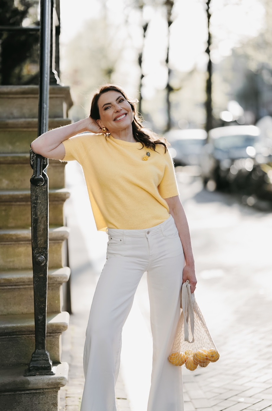 Marjena op de grachten van Amsterdam